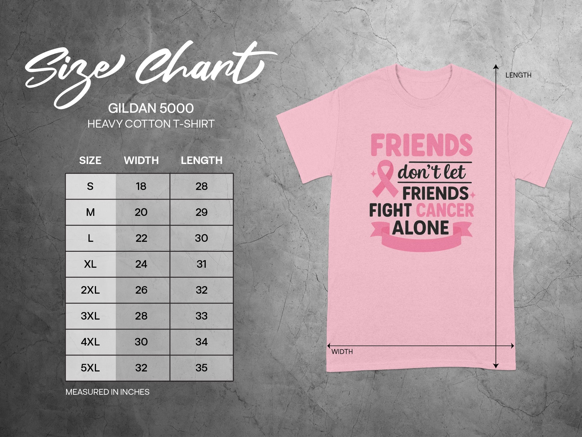 Friends Fight Cancer Alone Graphic T-Shirt Product