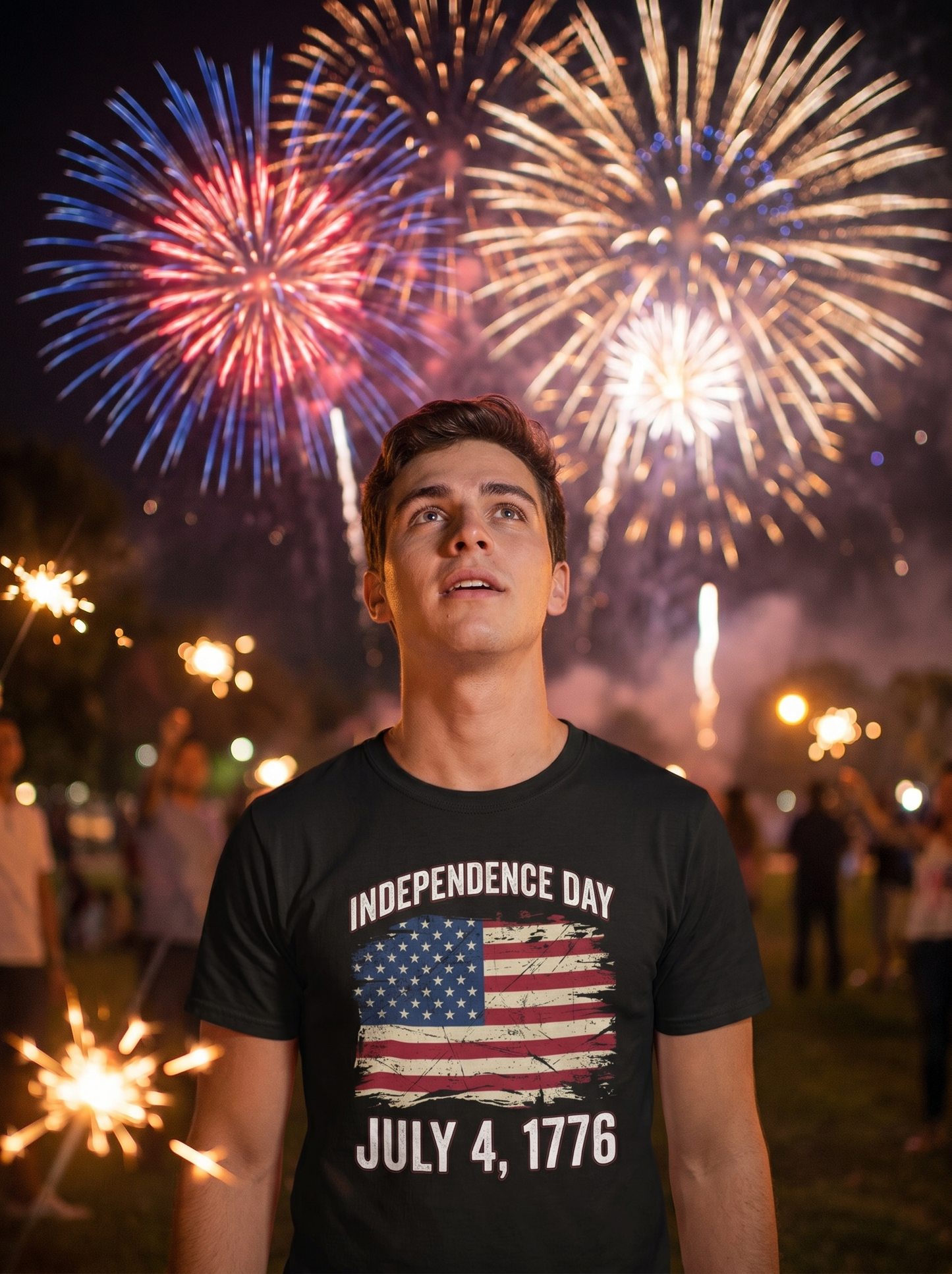 Heritage Flag 1776 Independence Day T-Shirt