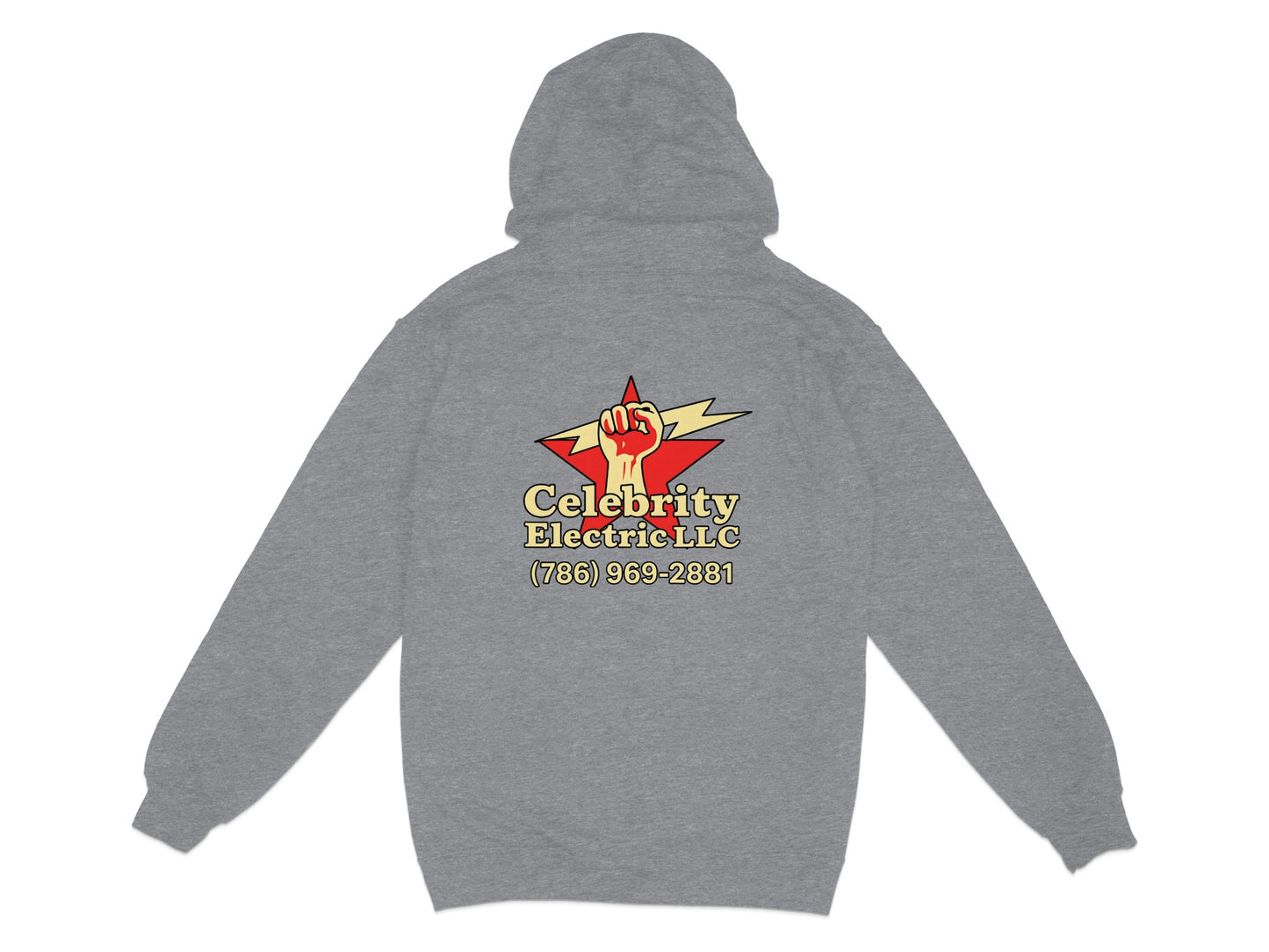 Celebrity Electric LLC Grey Hoodie product type