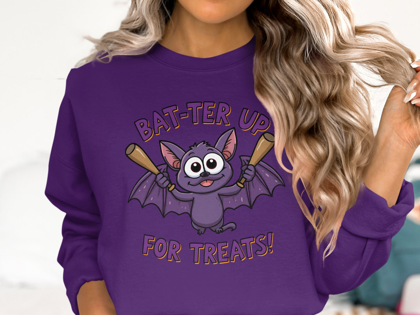 Bat-ter Up For Treats Funny Halloween product