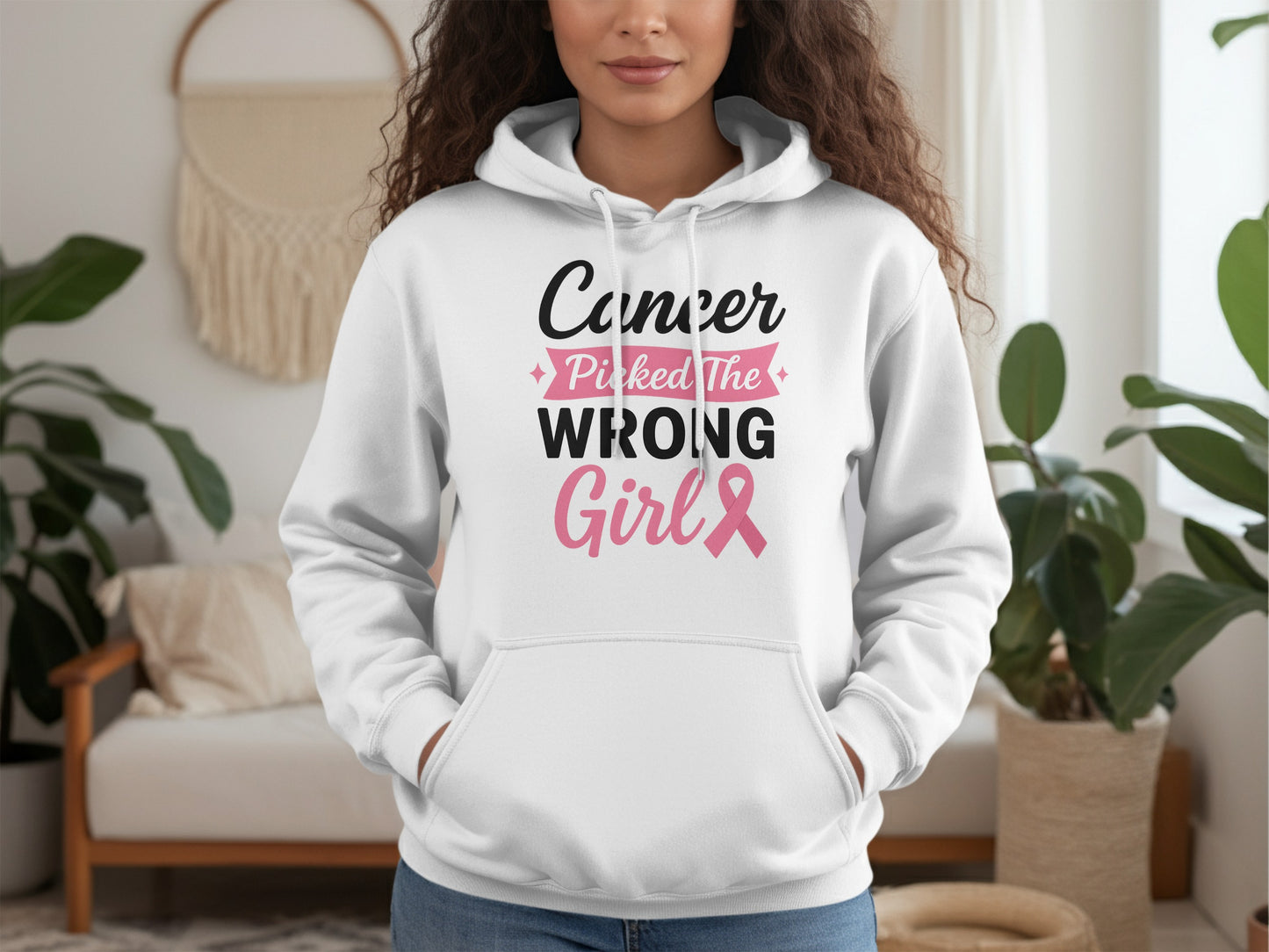 Cancer Picked The Wrong Girl Hoodie product type
