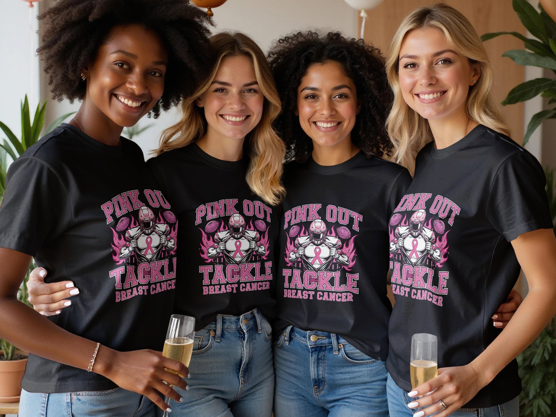 Pink Out Tackle Breast Cancer Awareness Shirt product