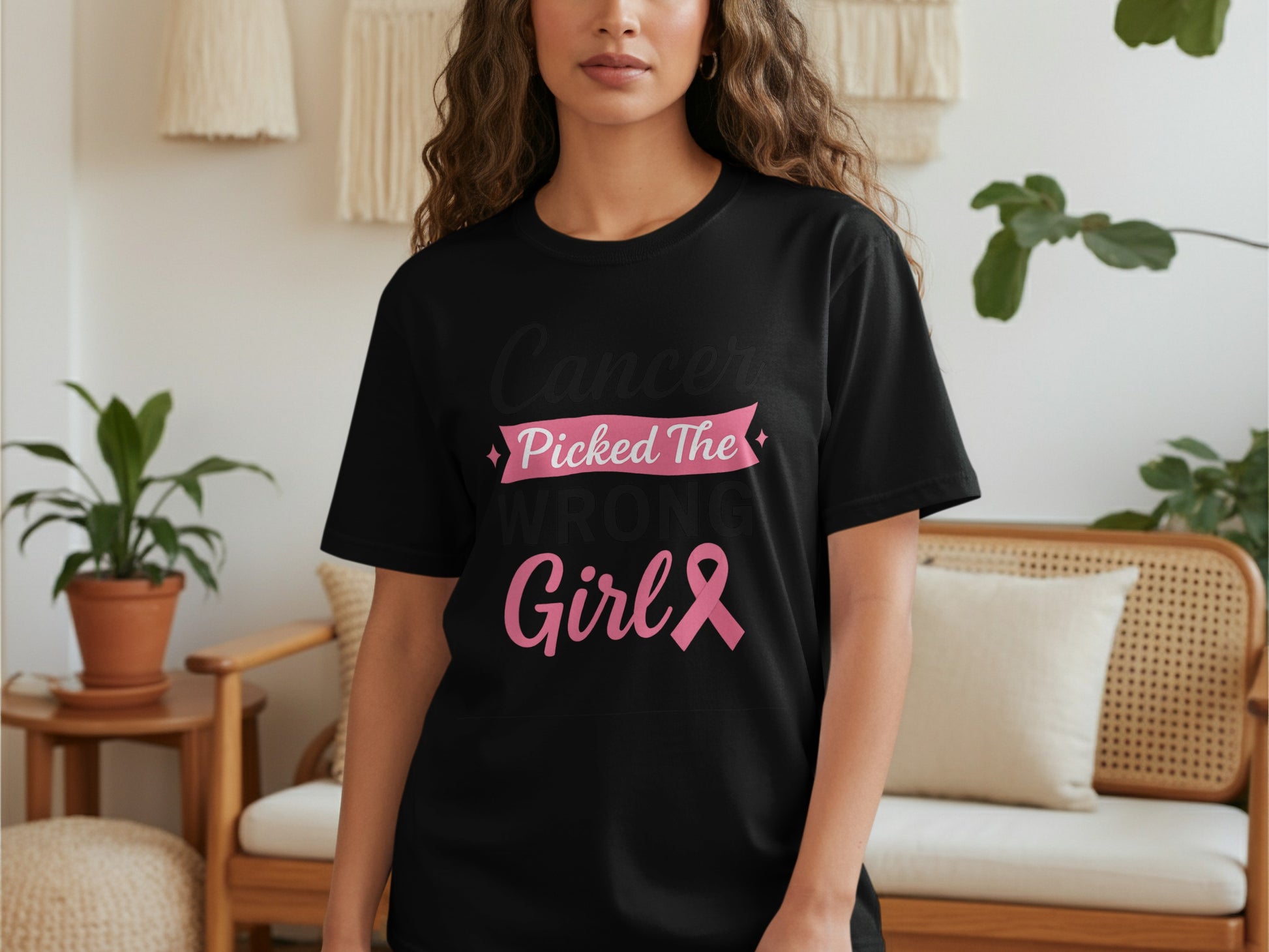 Cancer Picked The Wrong Girl Shirt product