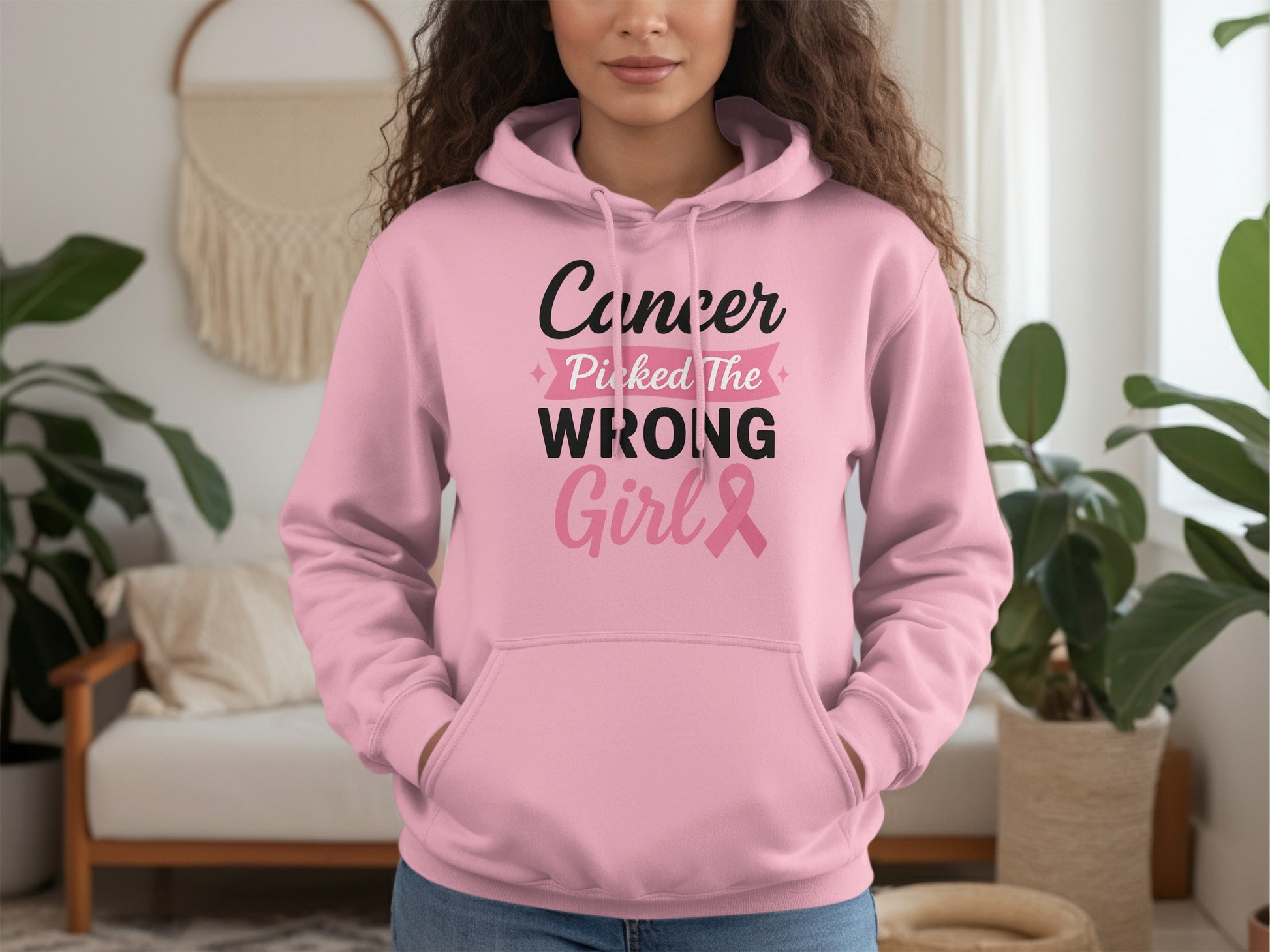 Cancer Picked The Wrong Girl Hoodie product