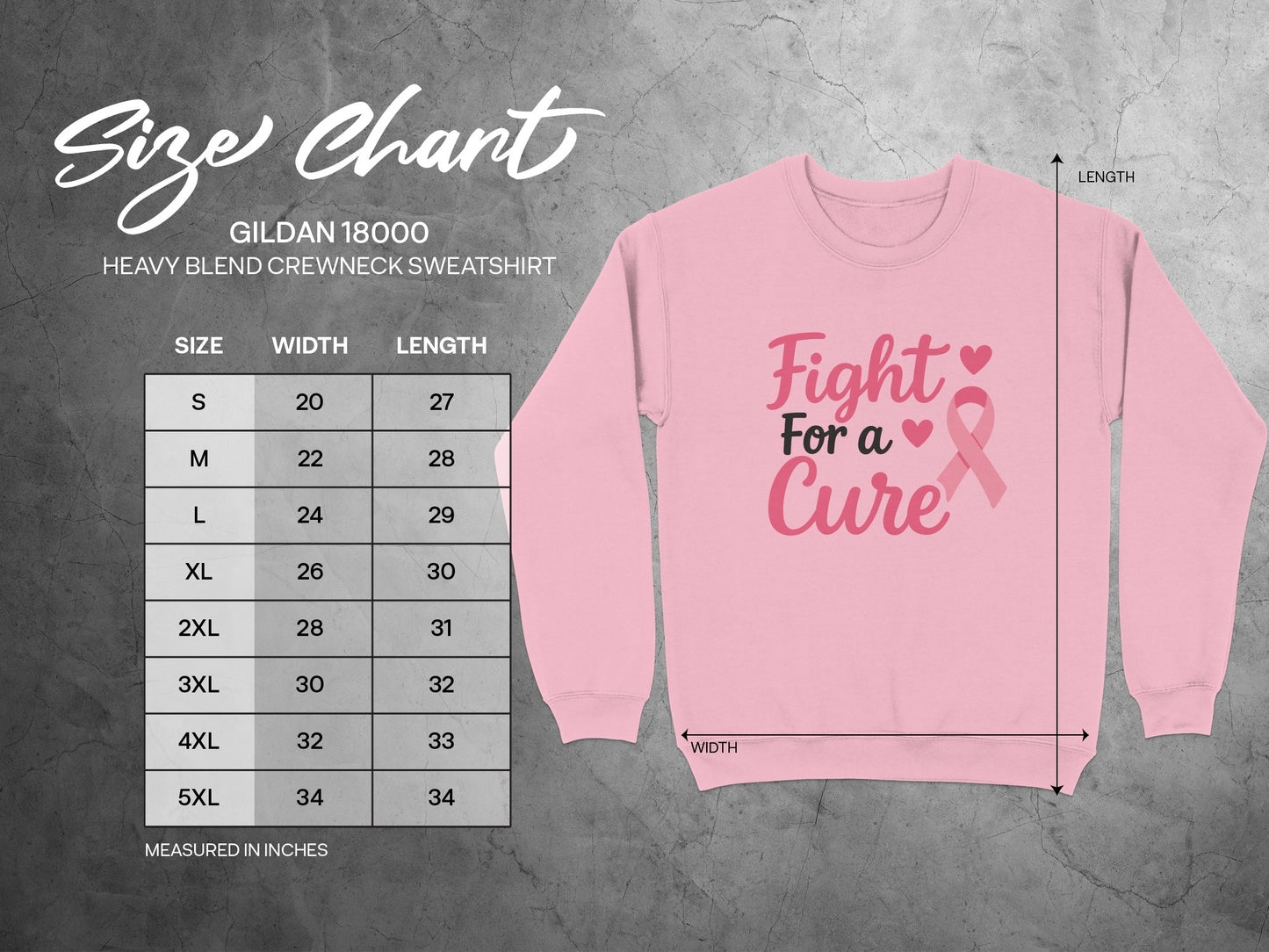 Fight For a Cure Crewneck Sweatshirt product type