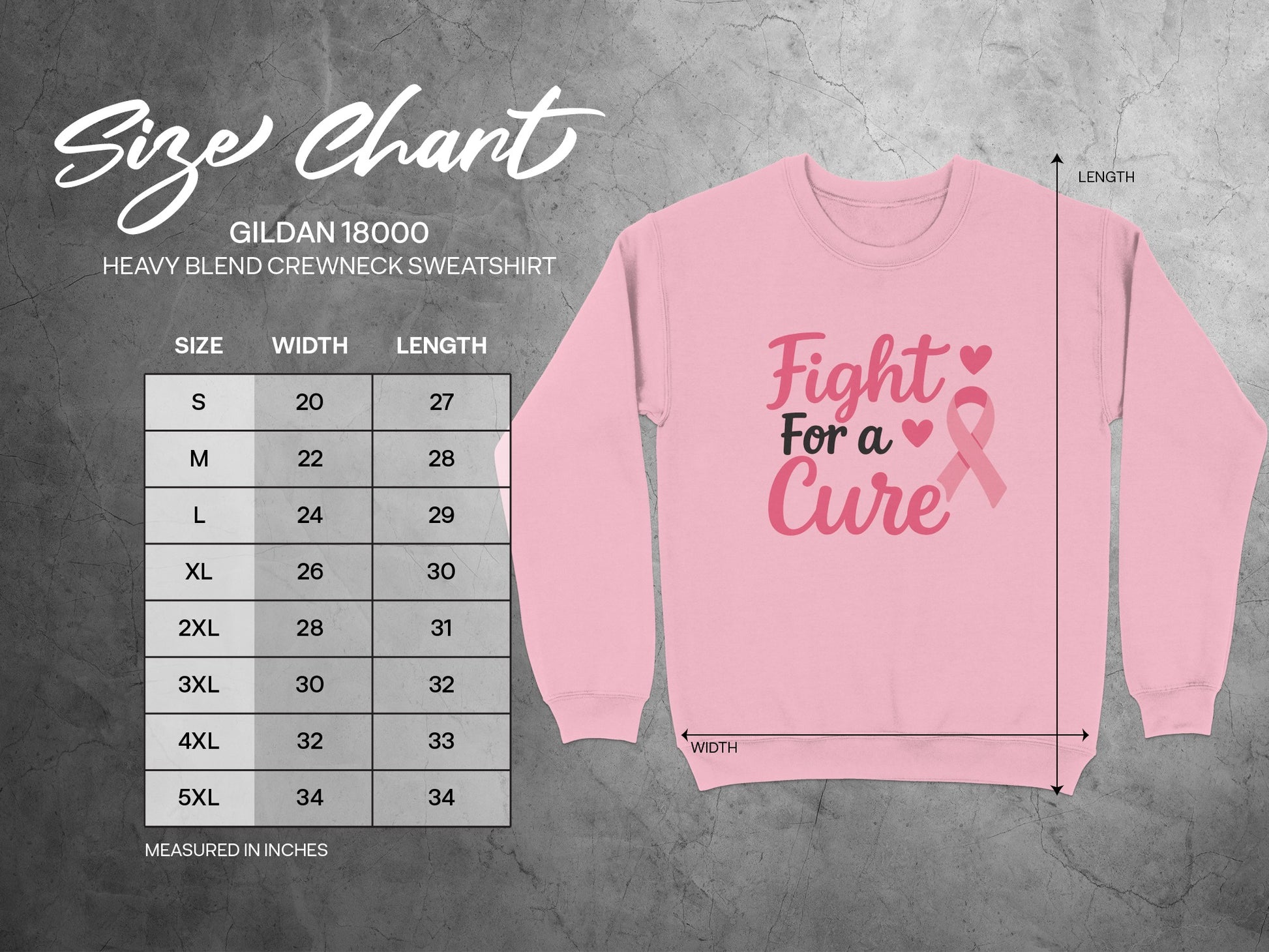 Fight For a Cure Crewneck Sweatshirt product type