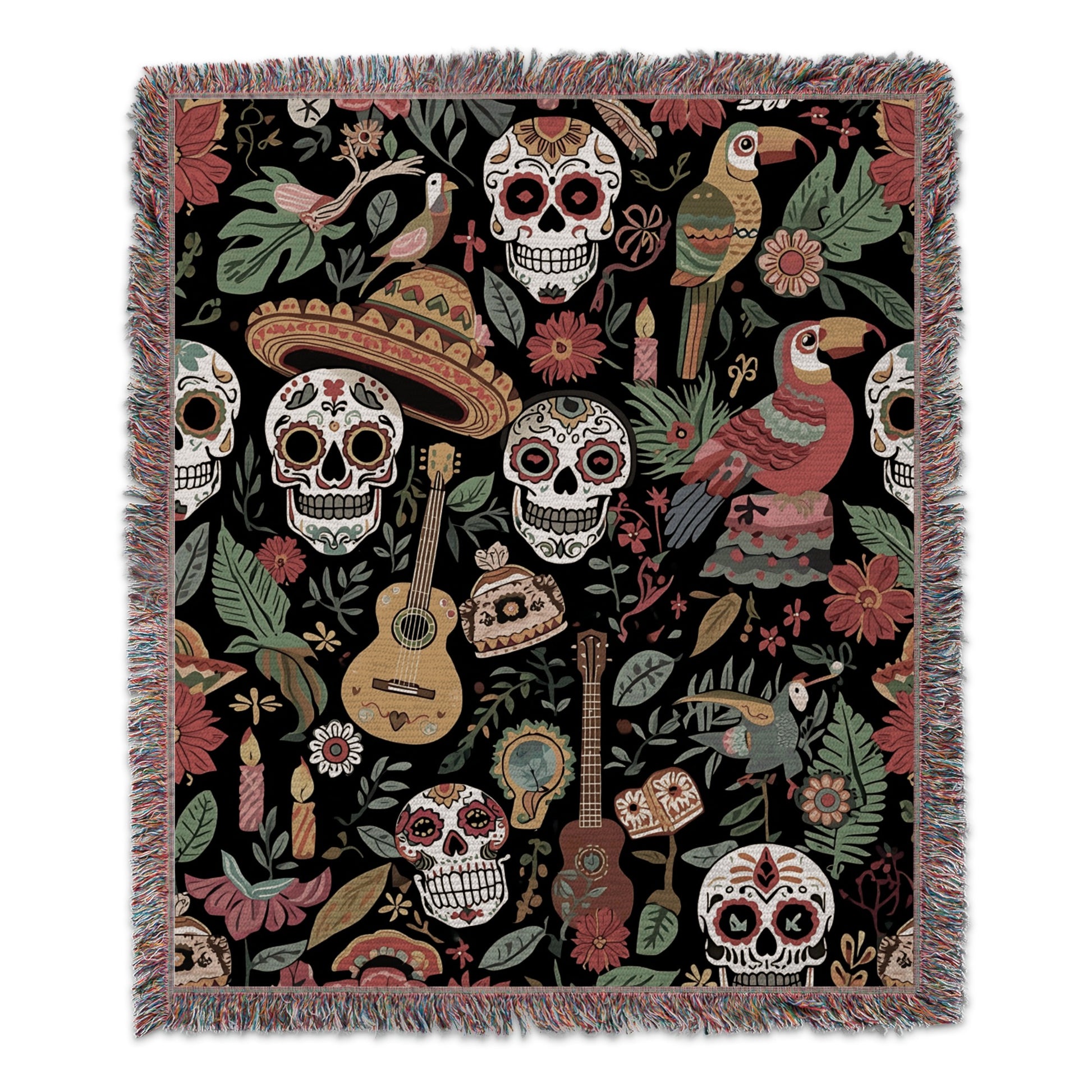 Colorful Day of the Dead Festival Themed Blanket product