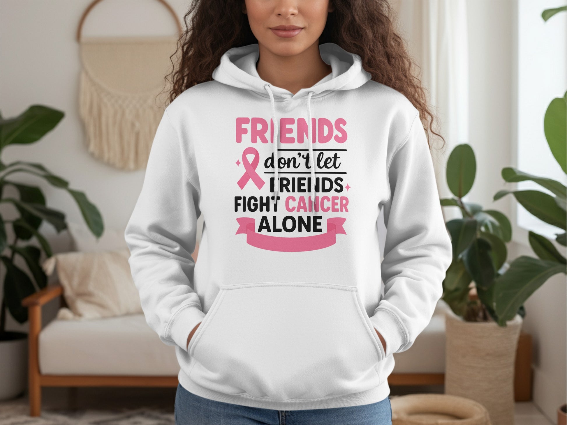 Friends Don't Let Friends Fight Cancer Alone Hoodie