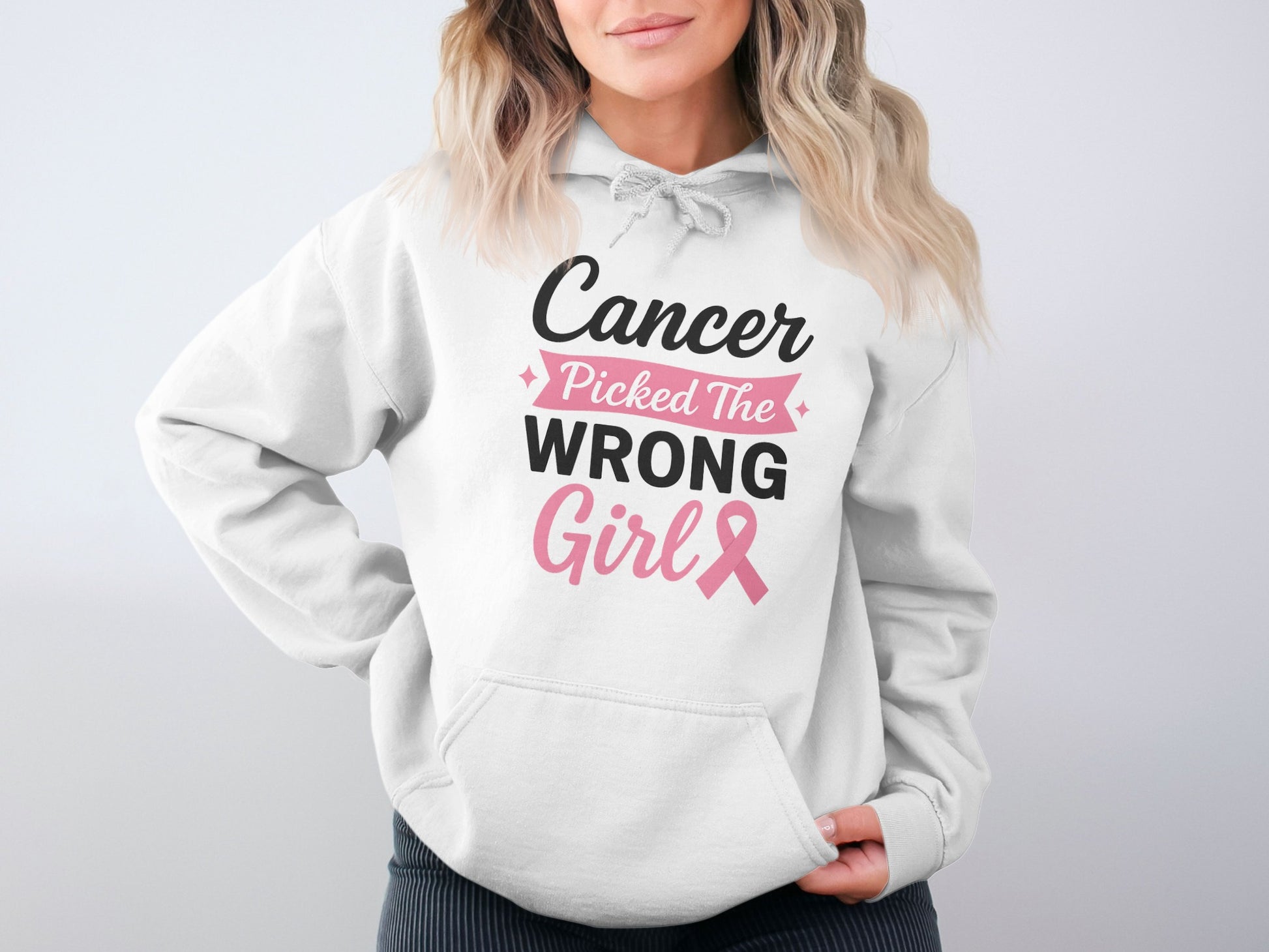 Cancer Picked The Wrong Girl Hoodie product