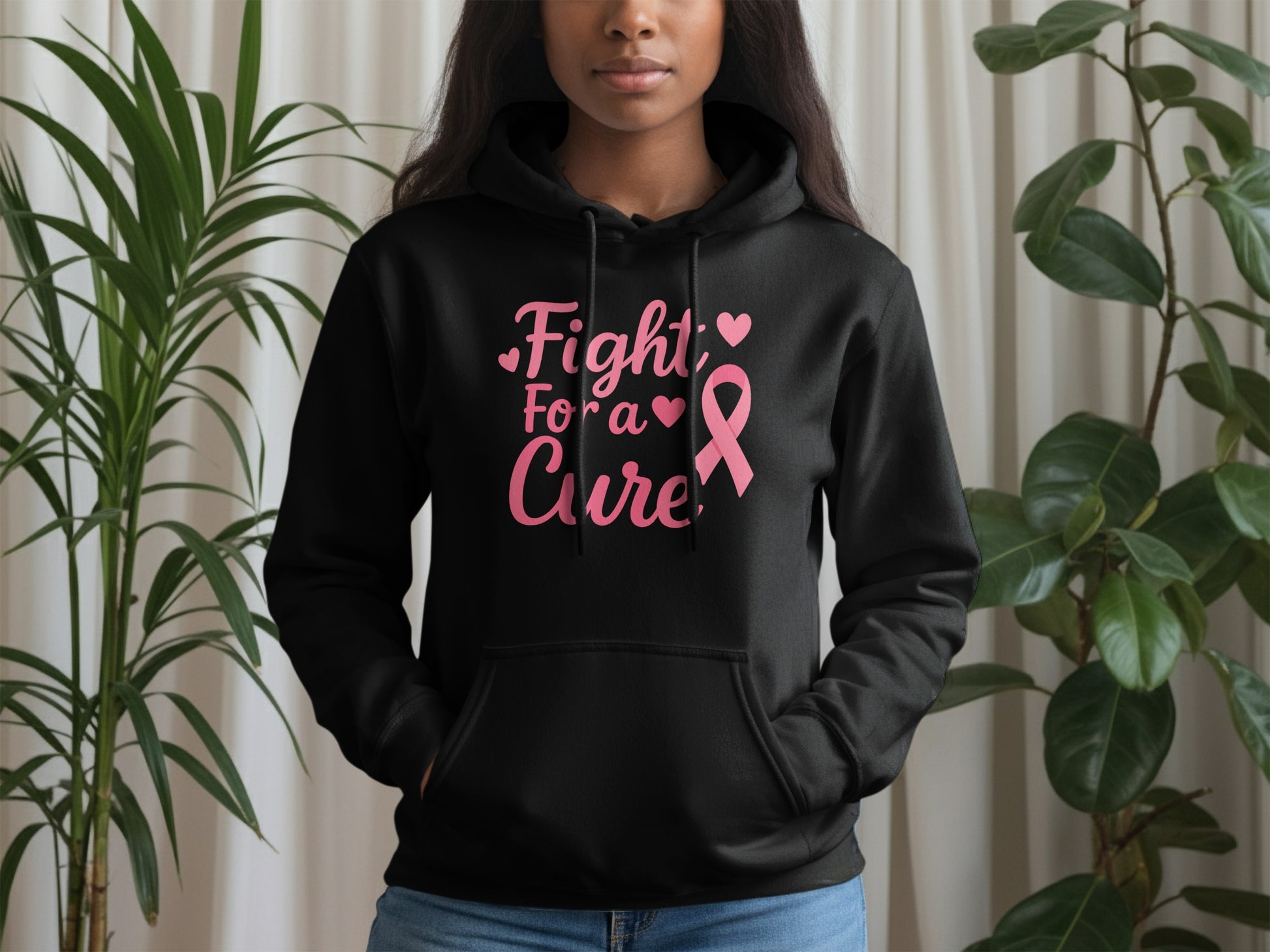 Fight For a Cure Printed Hooded Sweatshirt product type