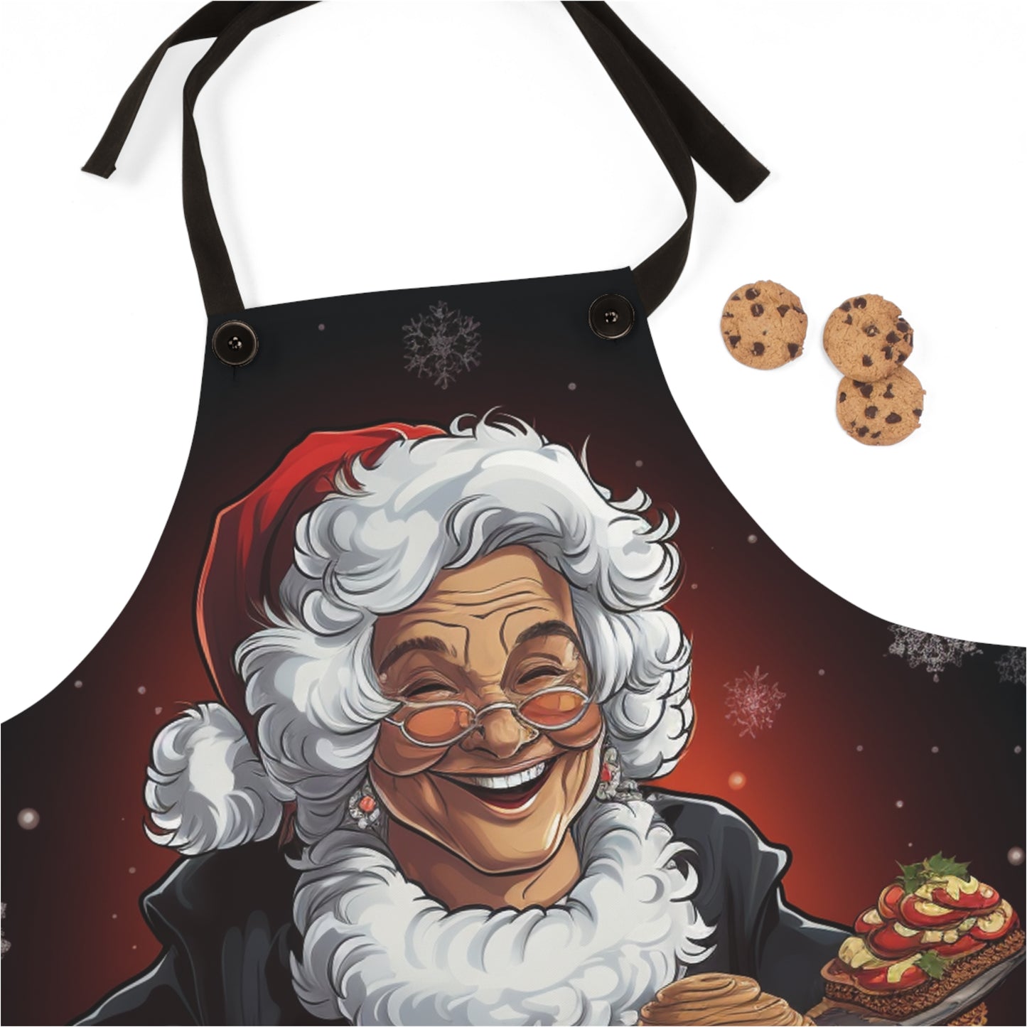 Mrs. Santa Baking Cookies Apron