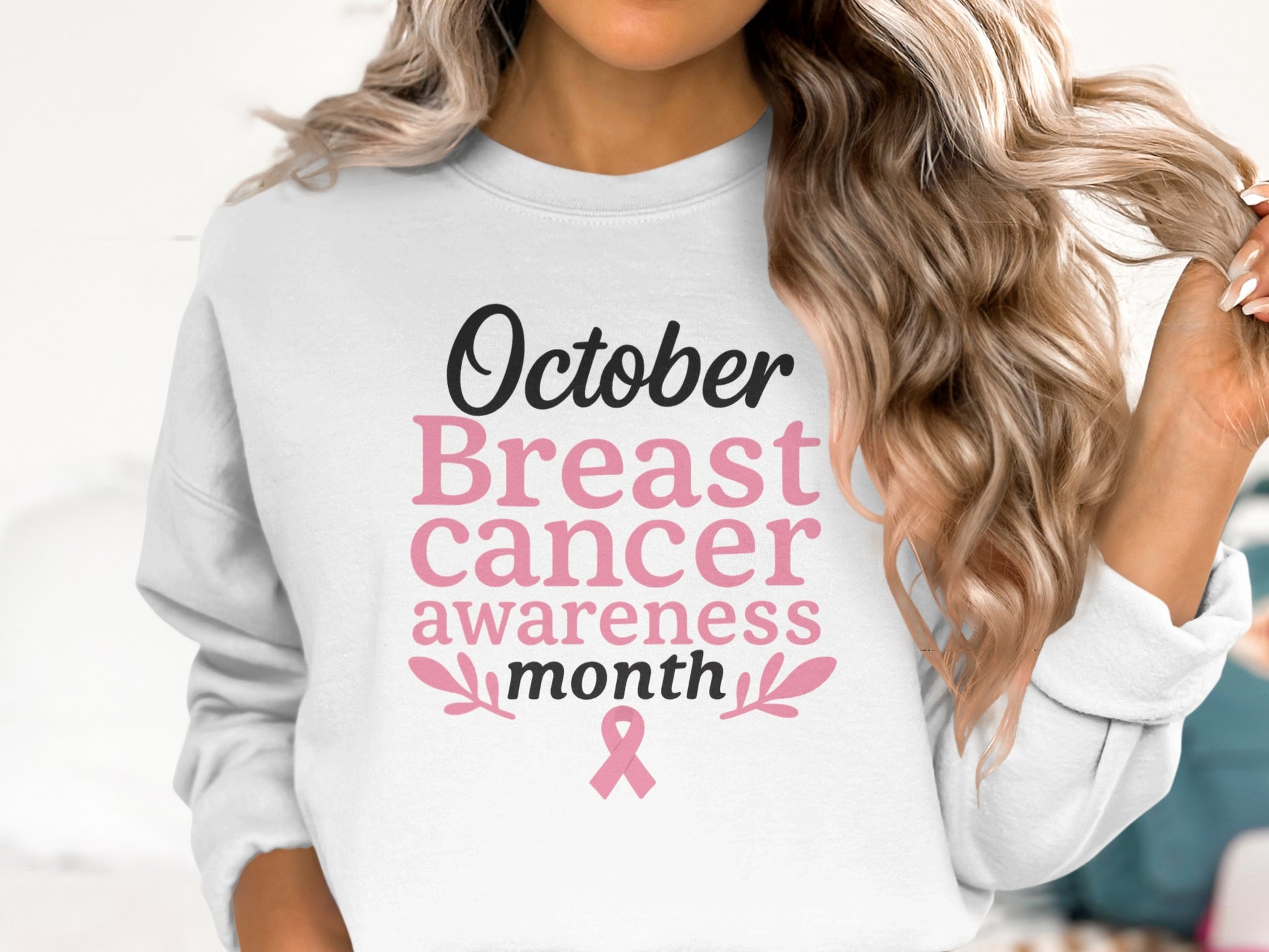 October Breast Cancer Awareness Month sweatshirt product