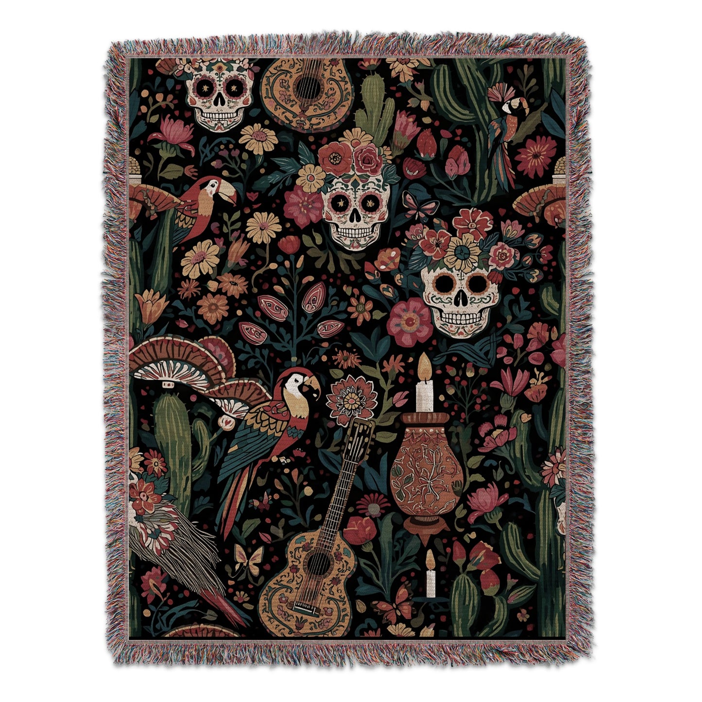 Day of the Dead Themed Decorative Blanket product