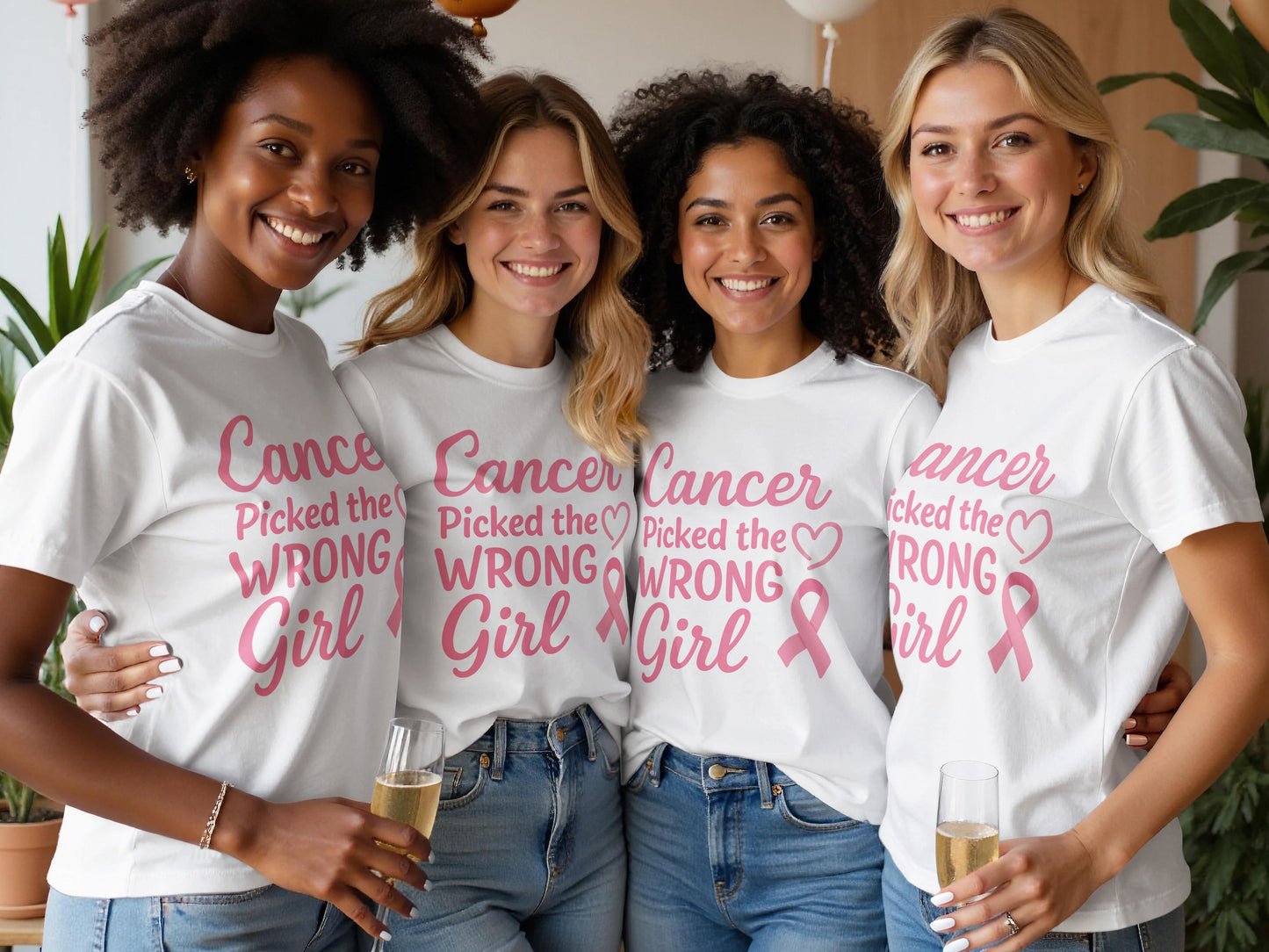 Cancer Picked the Wrong Girl Inspiring T-Shirt product type