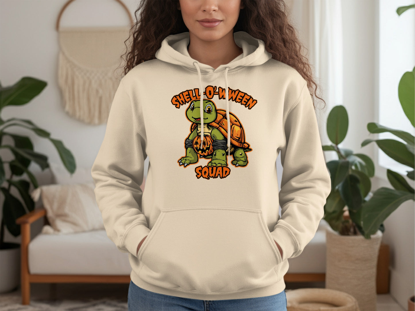 Funny Turtle Shell O'ween Squad Hoodie product type