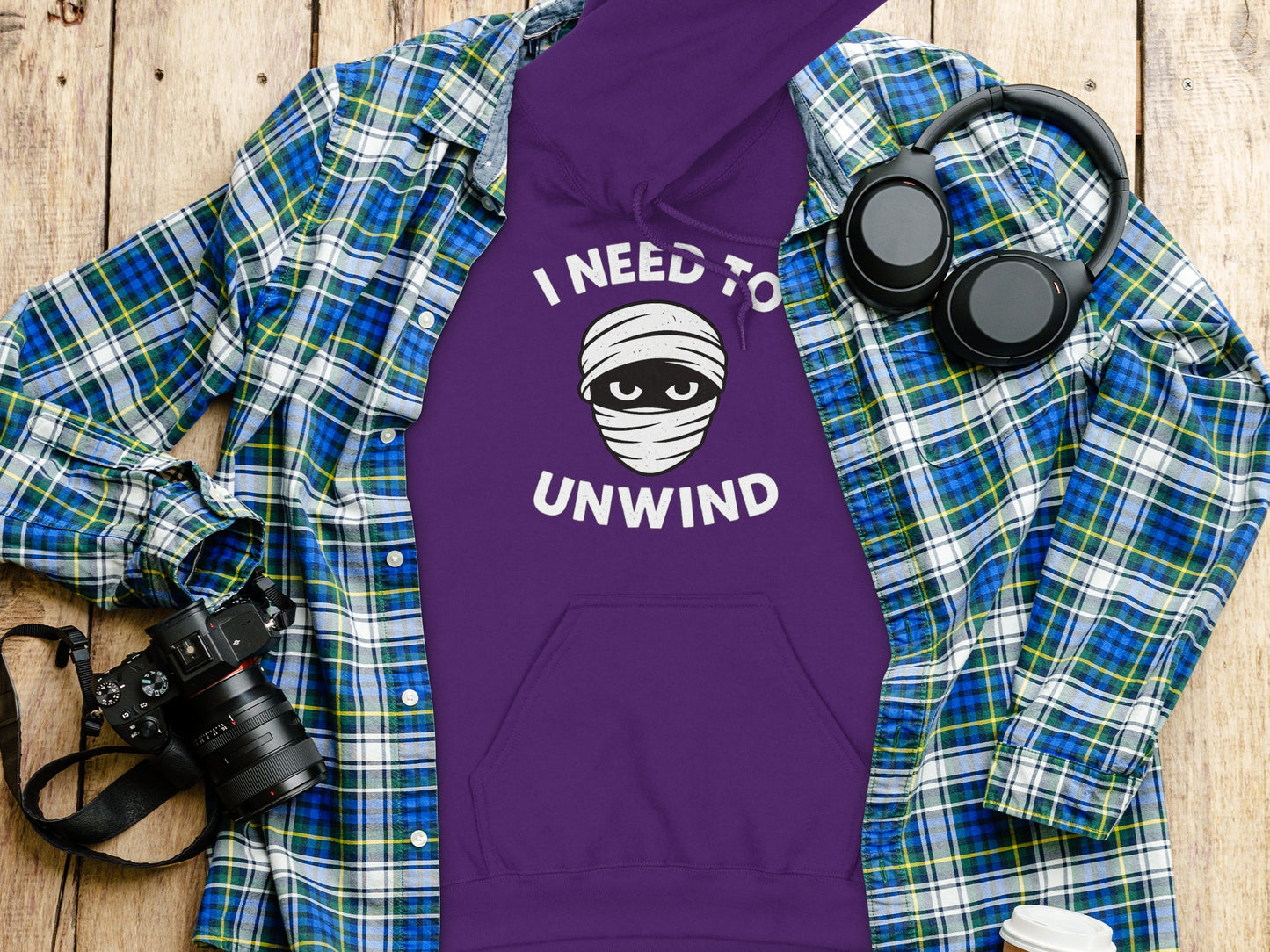 I Need to Unwind Design Purple Hoodie product