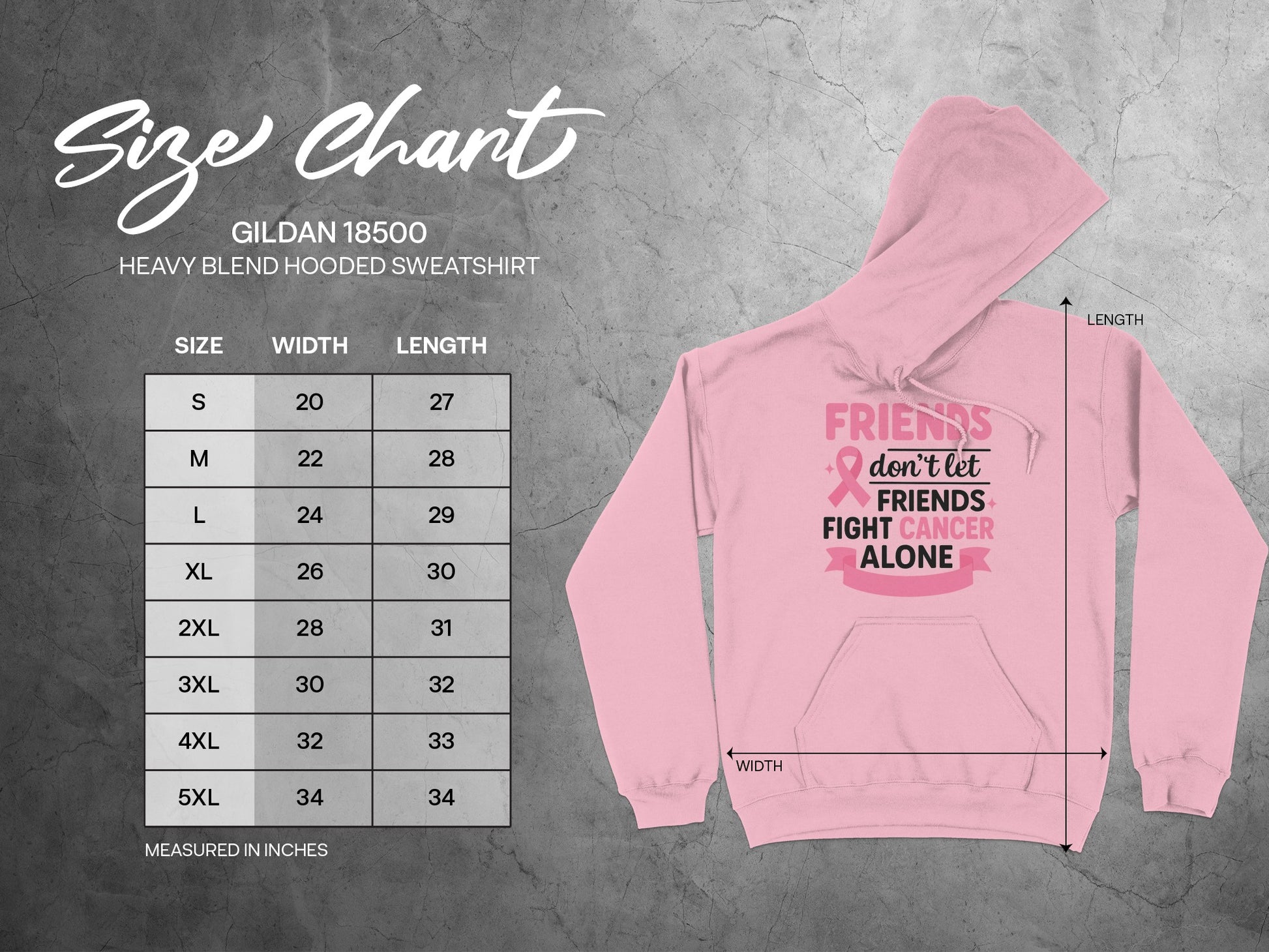 Friends Fight Cancer Alone Hooded Sweatshirt product