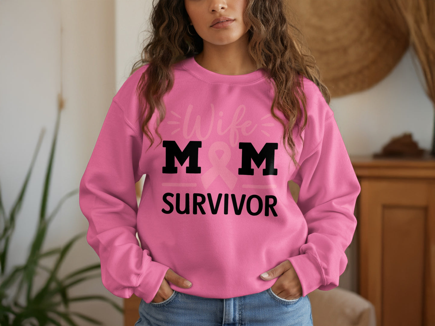 Wife Mom Survivor Breast Cancer Awareness product