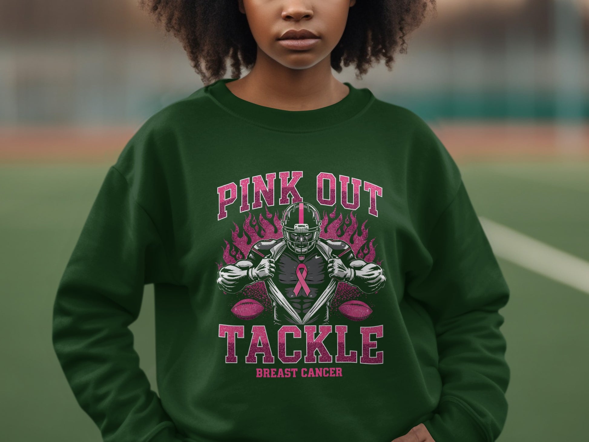 Pink Out Tackle Breast Cancer Sweatshirt product