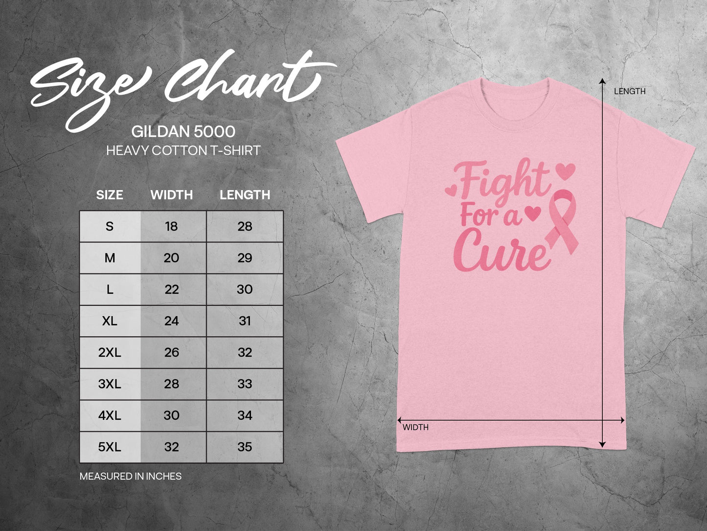 Fight for a Cure Pink Heavy Cotton T-Shirt product
