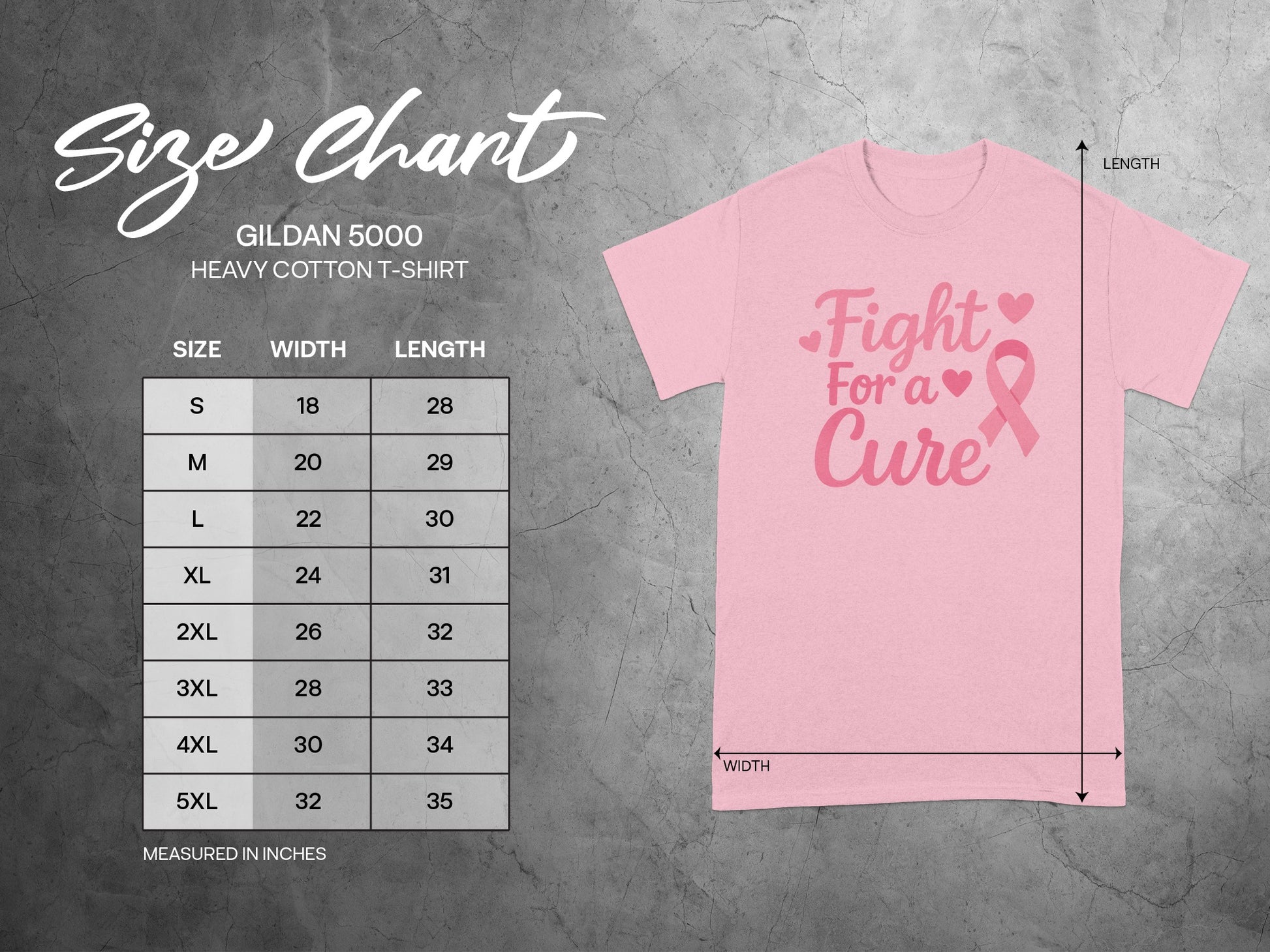 Fight for a Cure Pink Heavy Cotton T-Shirt product