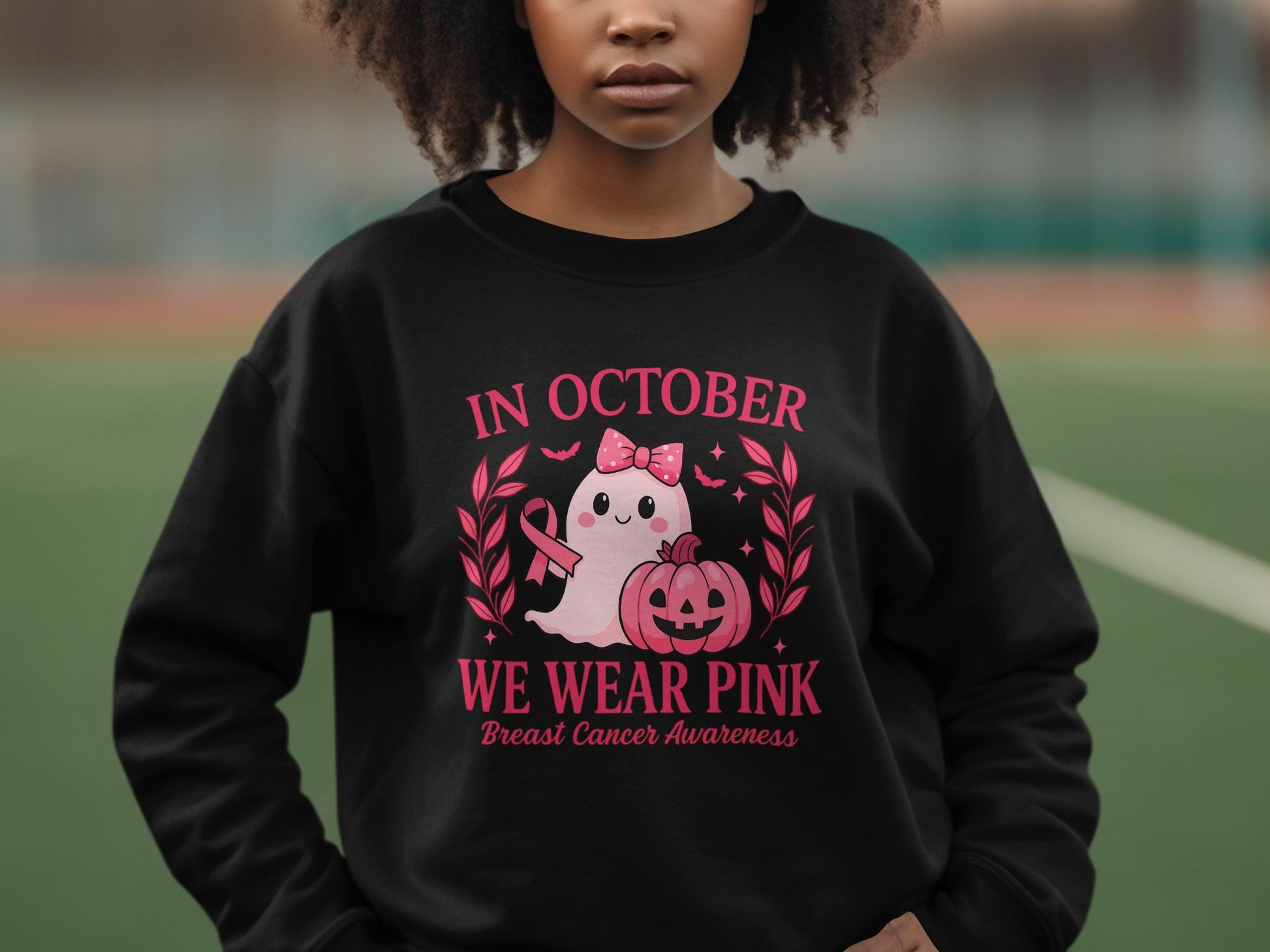 Breast Cancer Awareness Pink Ghost Sweatshirt product