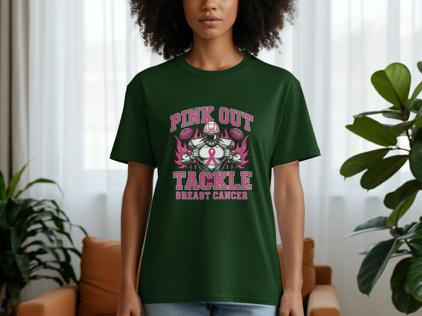 Pink Out Tackle Breast Cancer Football Shirt product