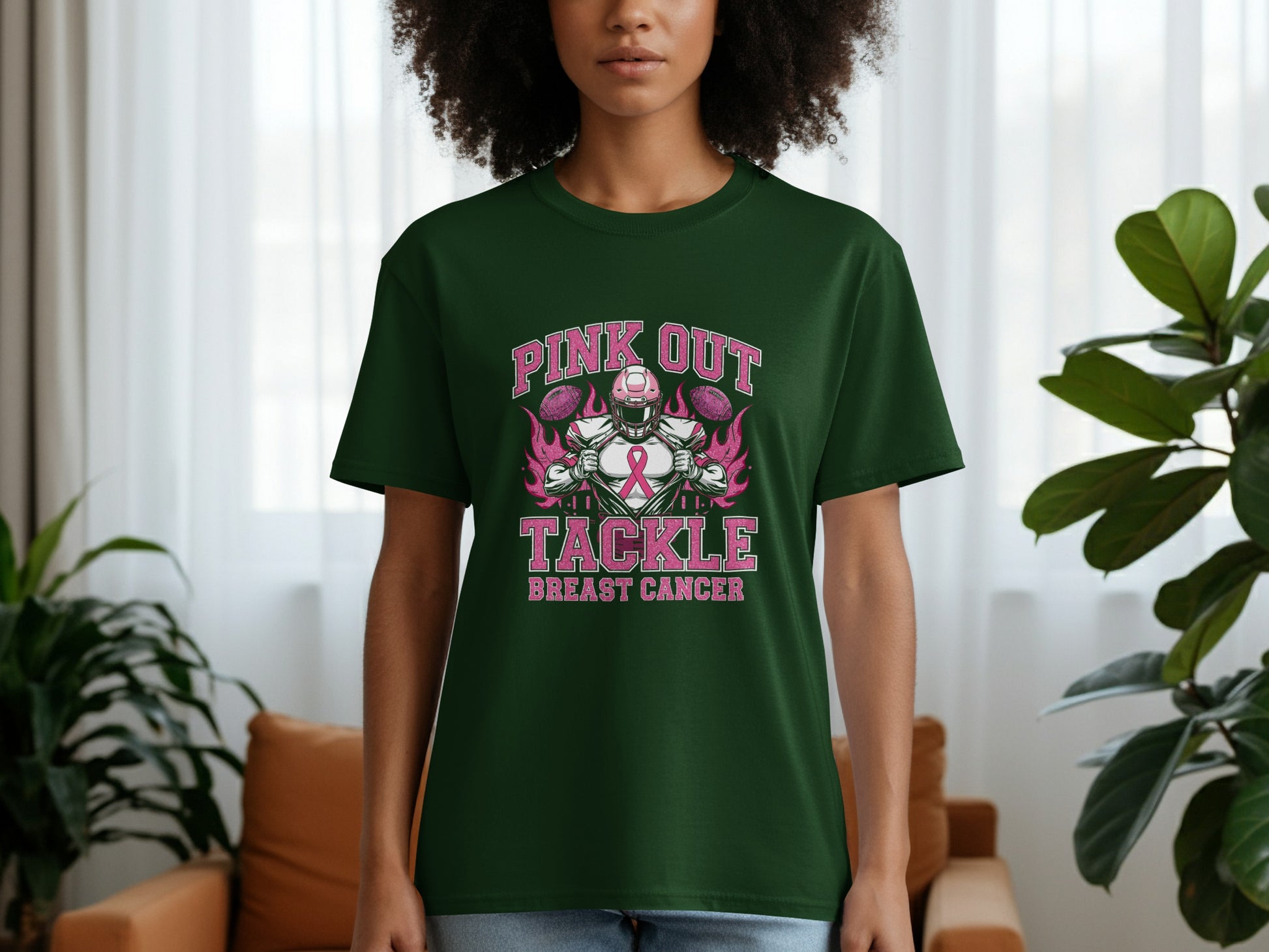 Pink Out Tackle Breast Cancer Football Shirt product