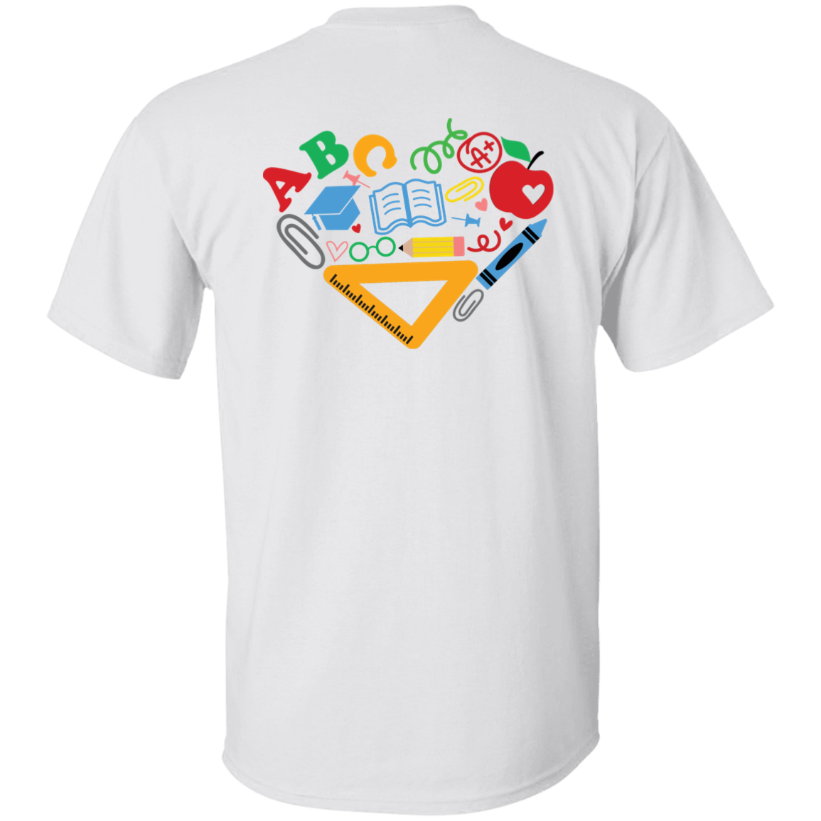 Personalized Education Heart Teachers T-Shirt