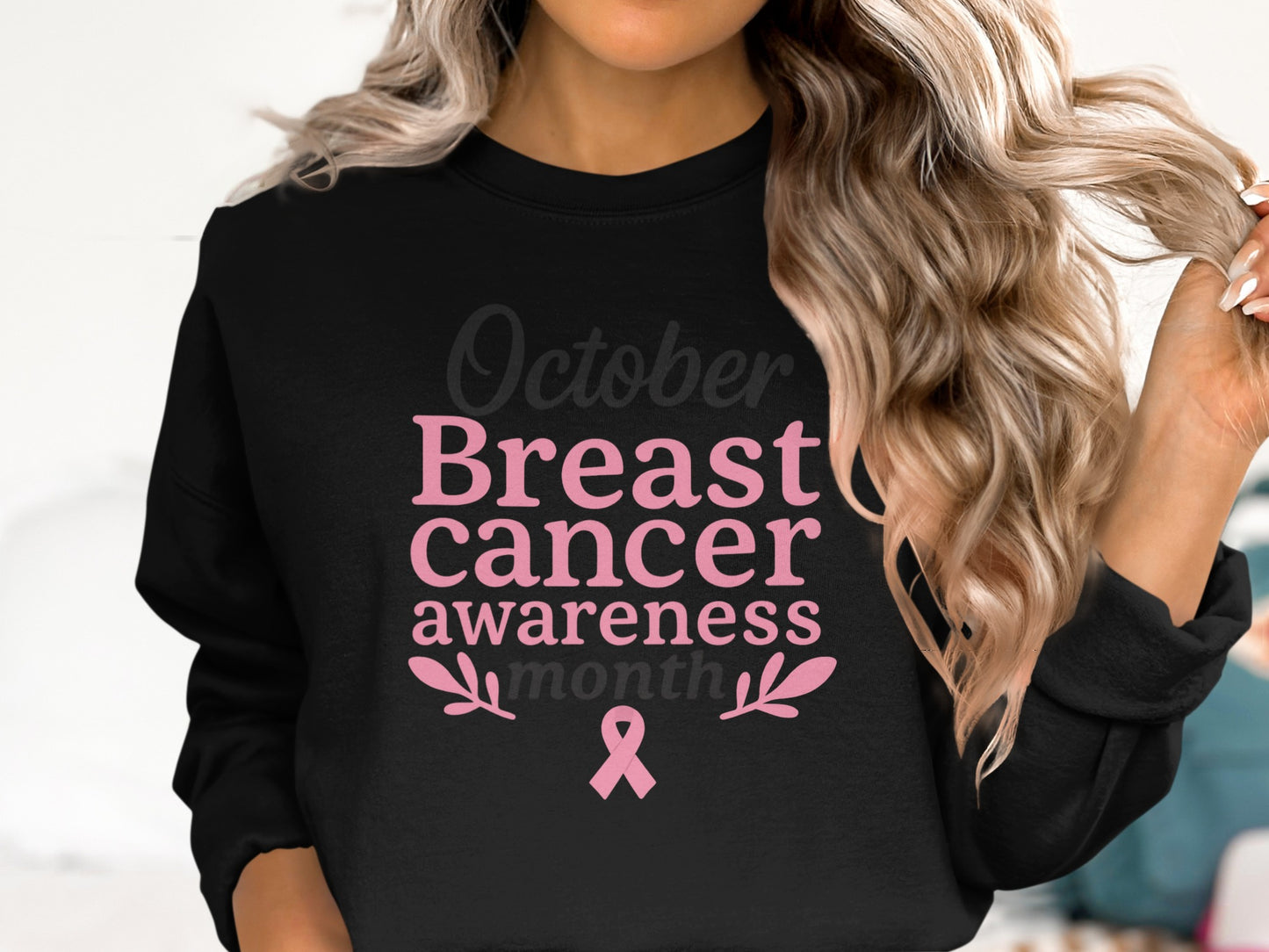 October Breast Cancer Awareness Month sweatshirt product