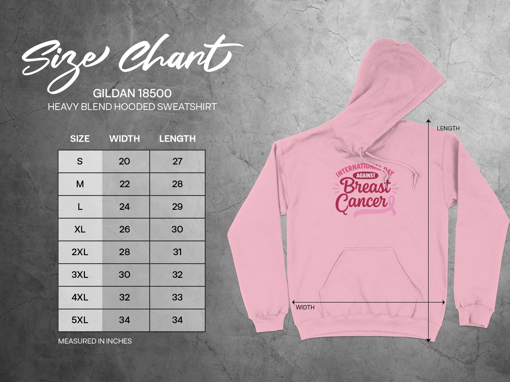 International Against Breast Cancer Hooded Sweatshirt product