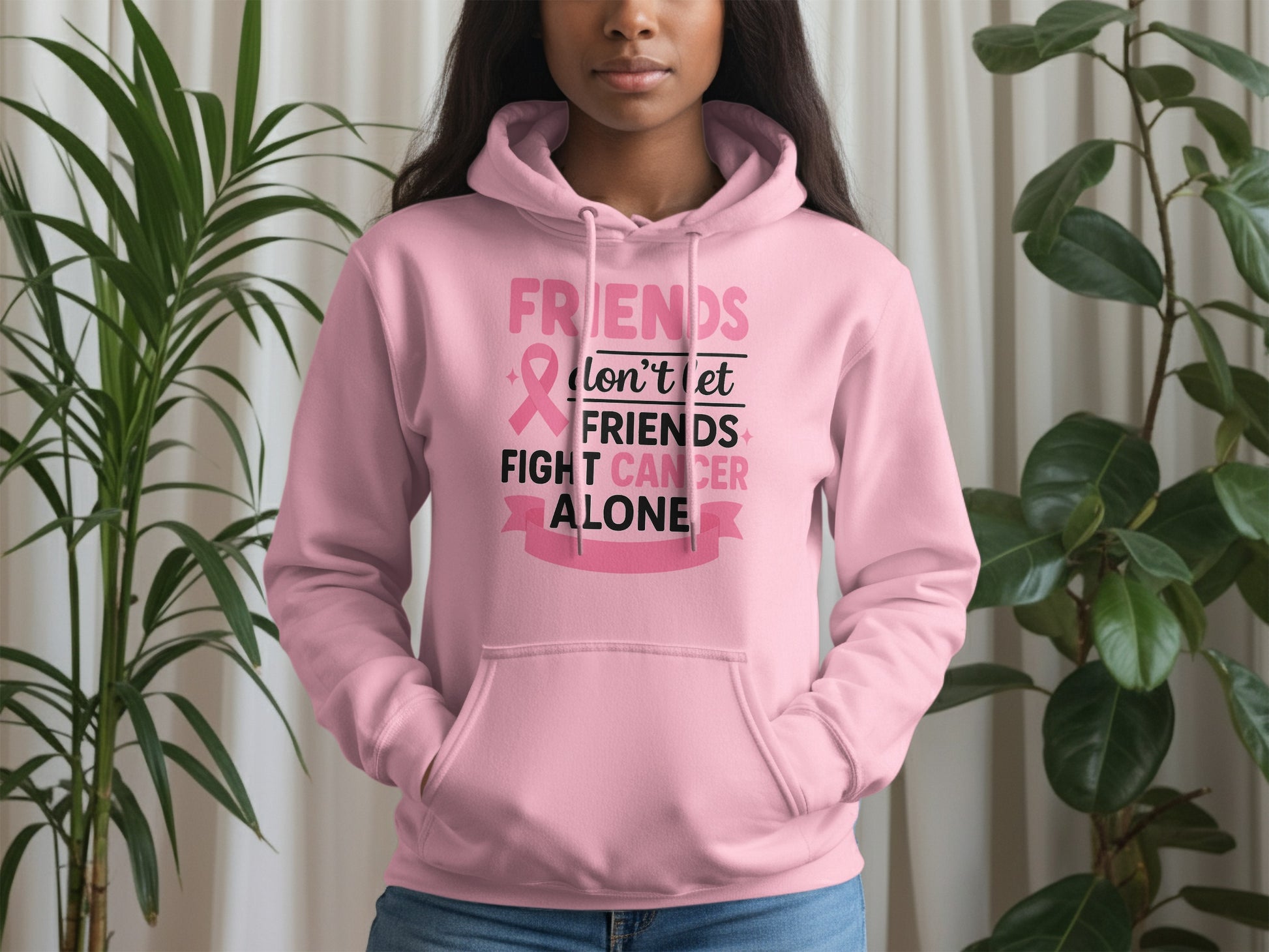 Friends Don't Let Friends Fight Cancer Alone hoodie product