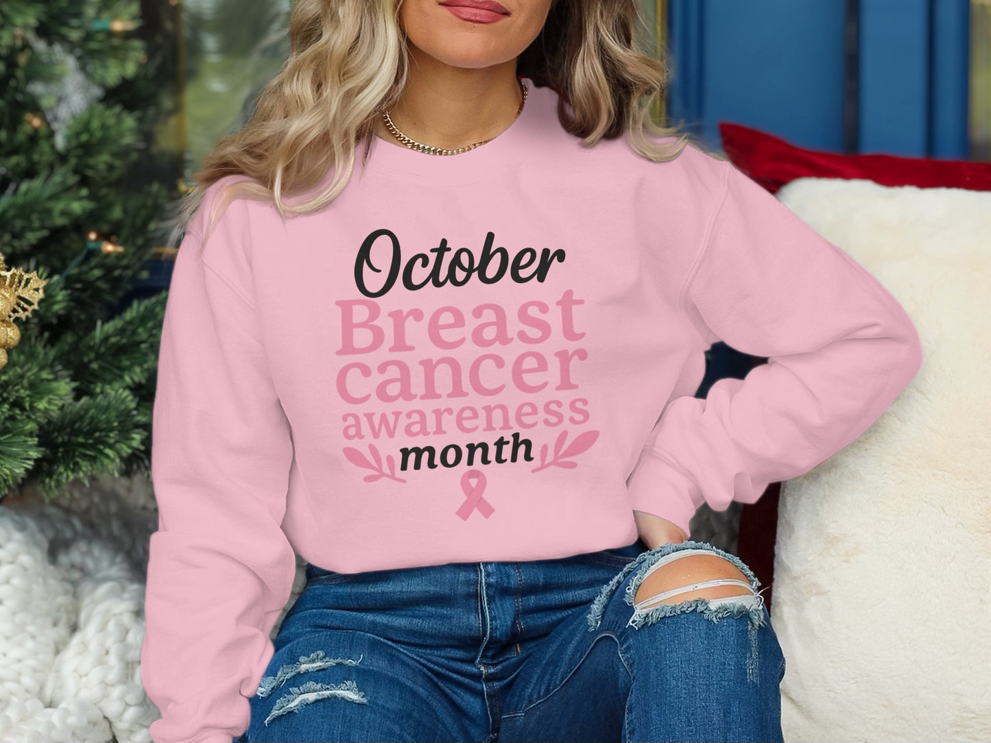 October Breast Cancer Awareness Month sweatshirt product