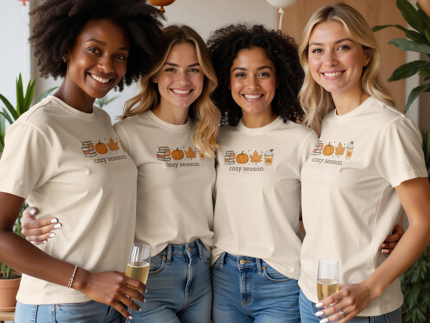 Cozy Season Fall Theme Graphic Tee product type