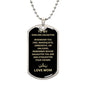 To My Darling Daughter | Love Mom - Dog Tag
