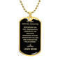 To My Darling Daughter | Love Mom - Dog Tag