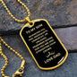 To My Son | Love Dad - Dog Tag
