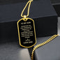 To My Son | Love Dad - Dog Tag