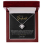 To My Soulmate | I Love You - Love Knot Necklace