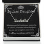 To My BadAss Daughter Name Necklace (SIlver)