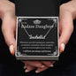 To My BadAss Daughter Name Necklace (SIlver)