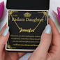 To My BadAss Daughter Name Necklace (Gold)