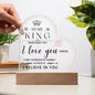 To My King - I Love You Forever (Blk)
