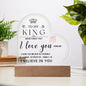 To My King - I Love You Forever (Blk)