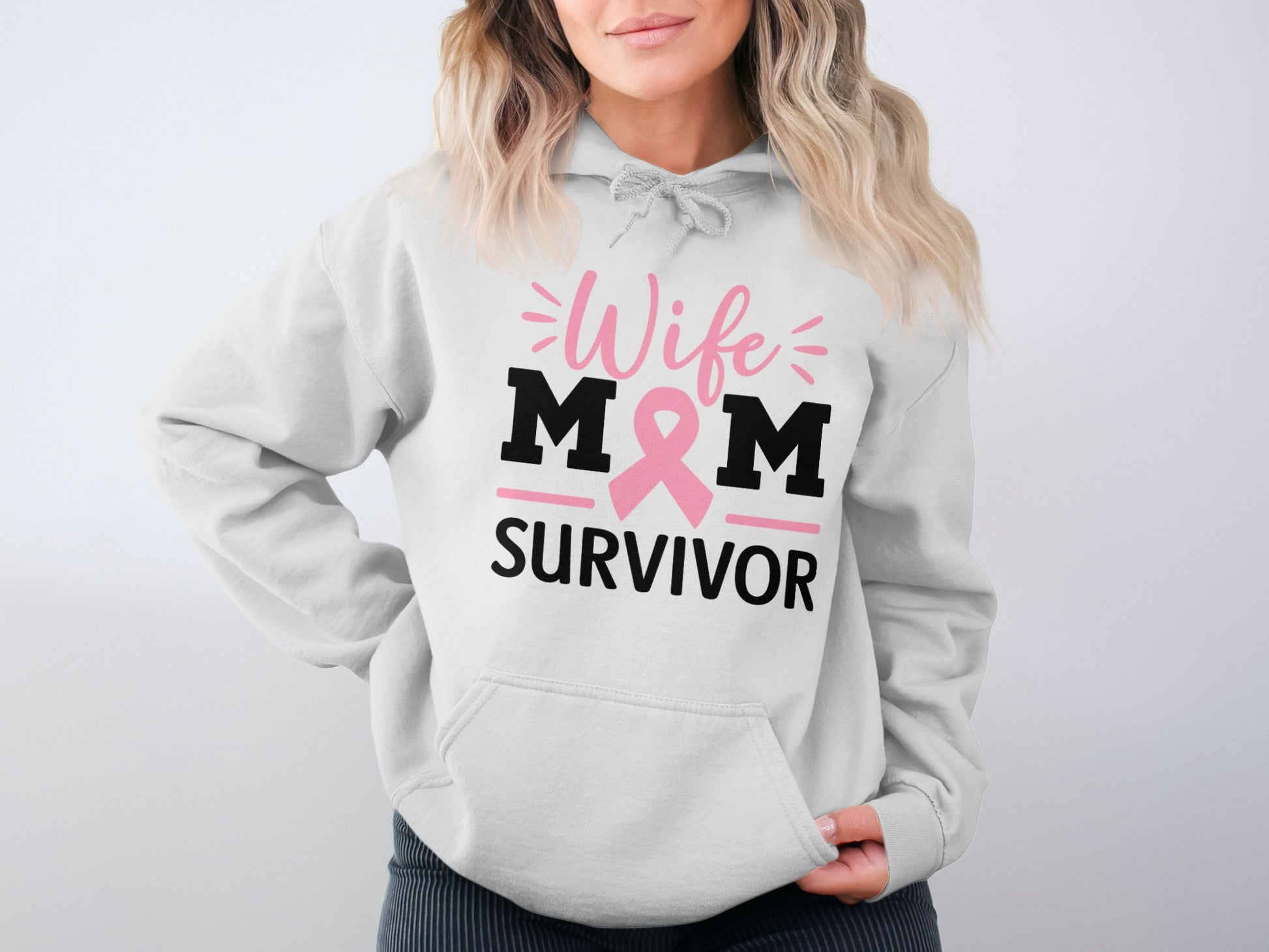Wife Mom Survivor Hoodie Apparel Product