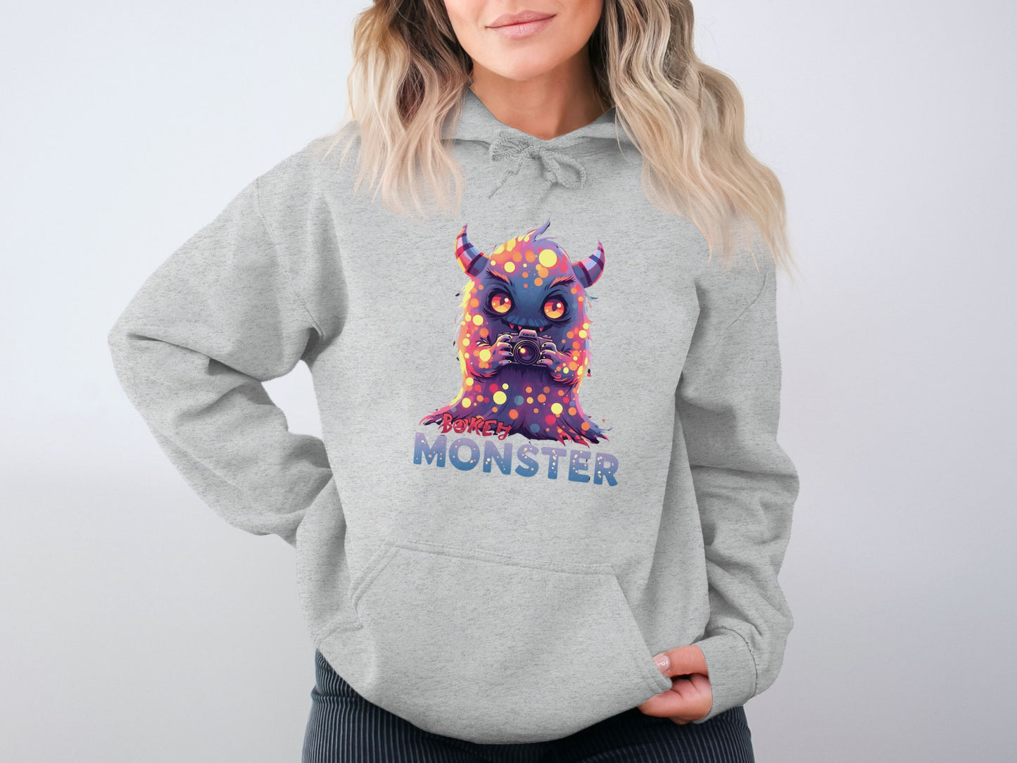 Vibrant Monster Printed Hoodie for Unique Style product
