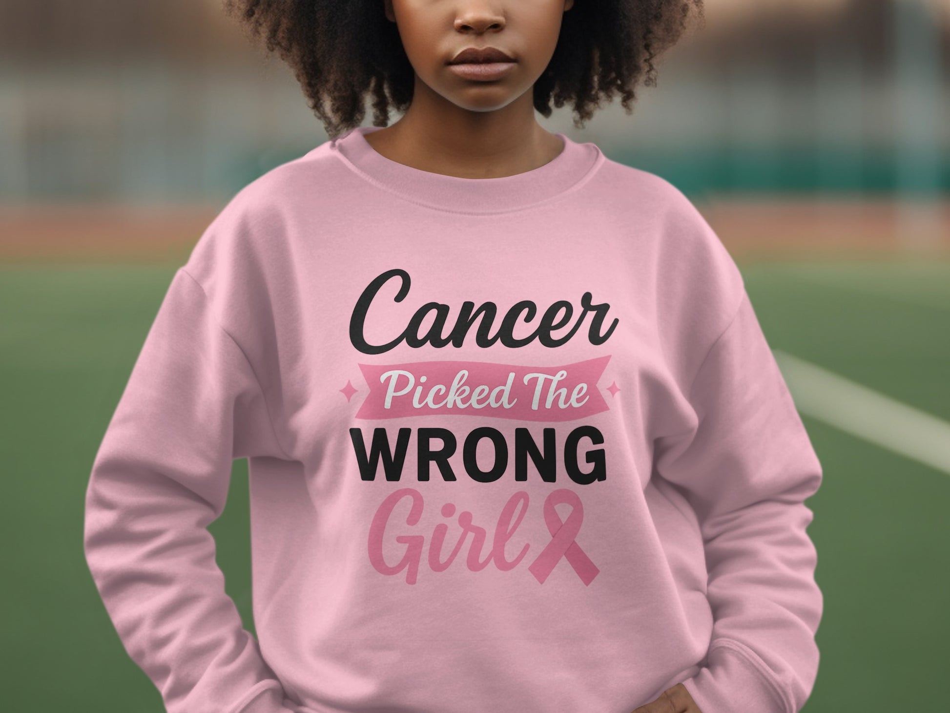 Cancer Picked The Wrong Girl Sweatshirt product