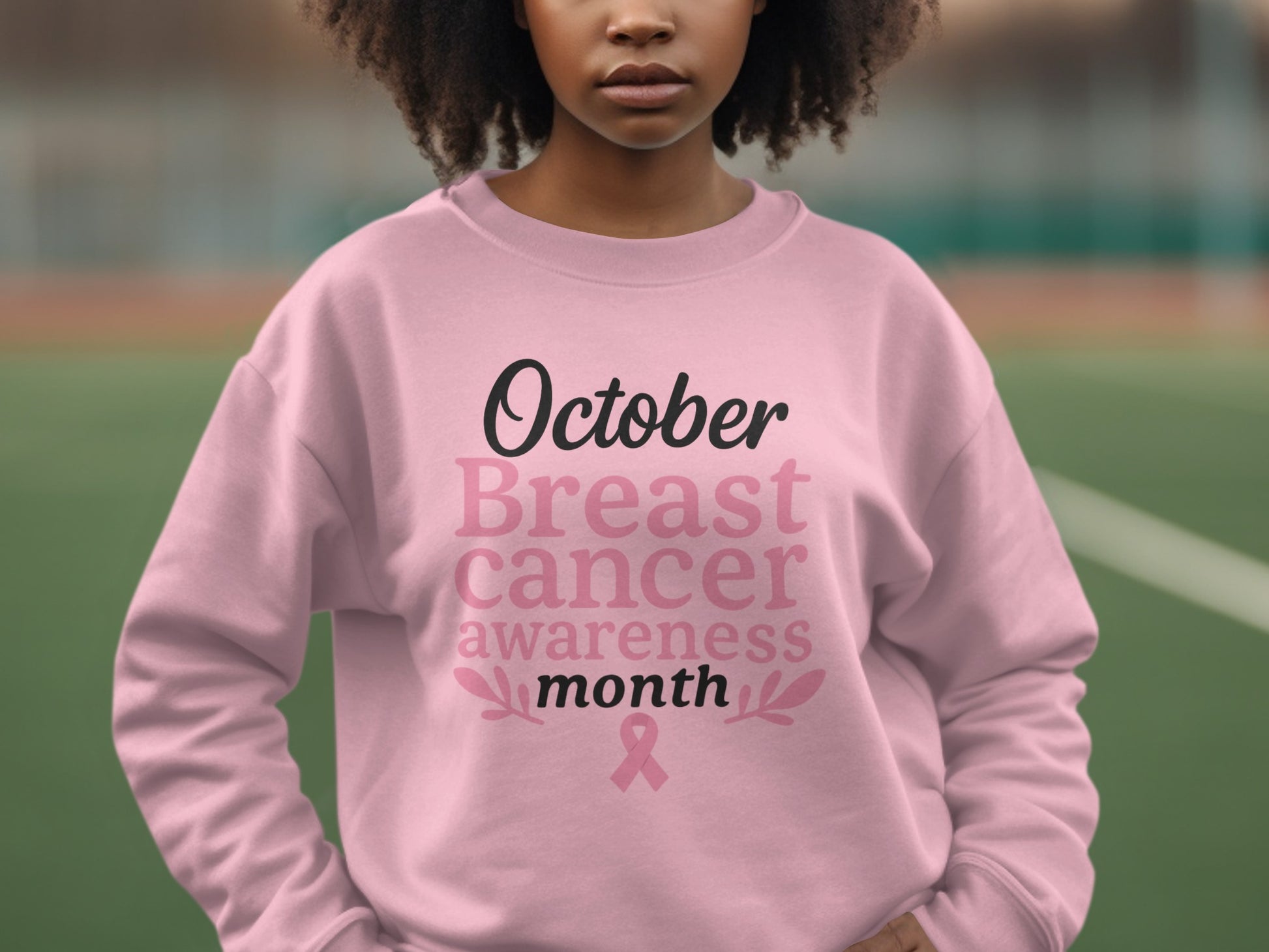 October Breast Cancer Awareness Month Sweatshirt Product