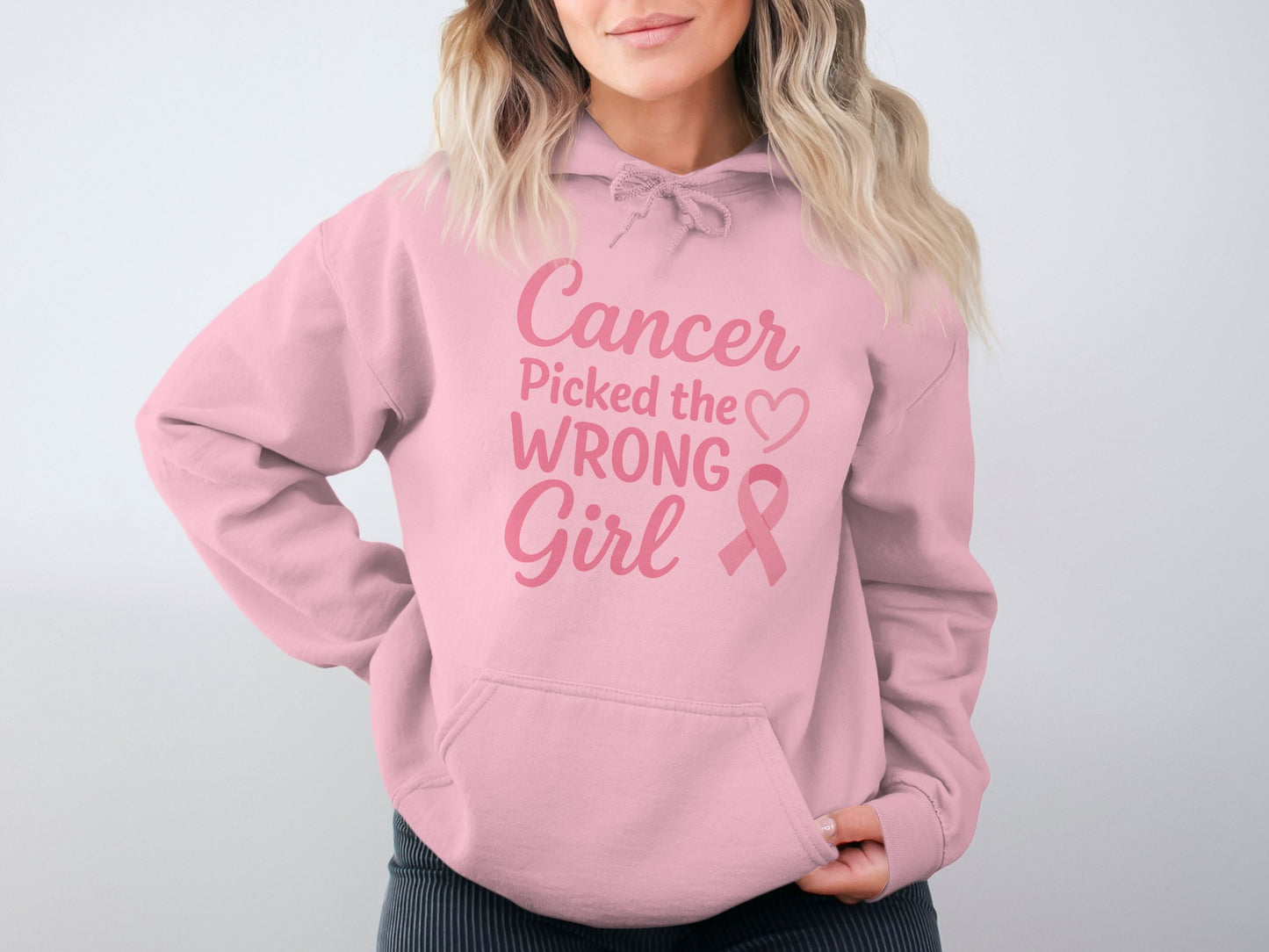 Cancer Picked the Wrong Girl Hoodie product type