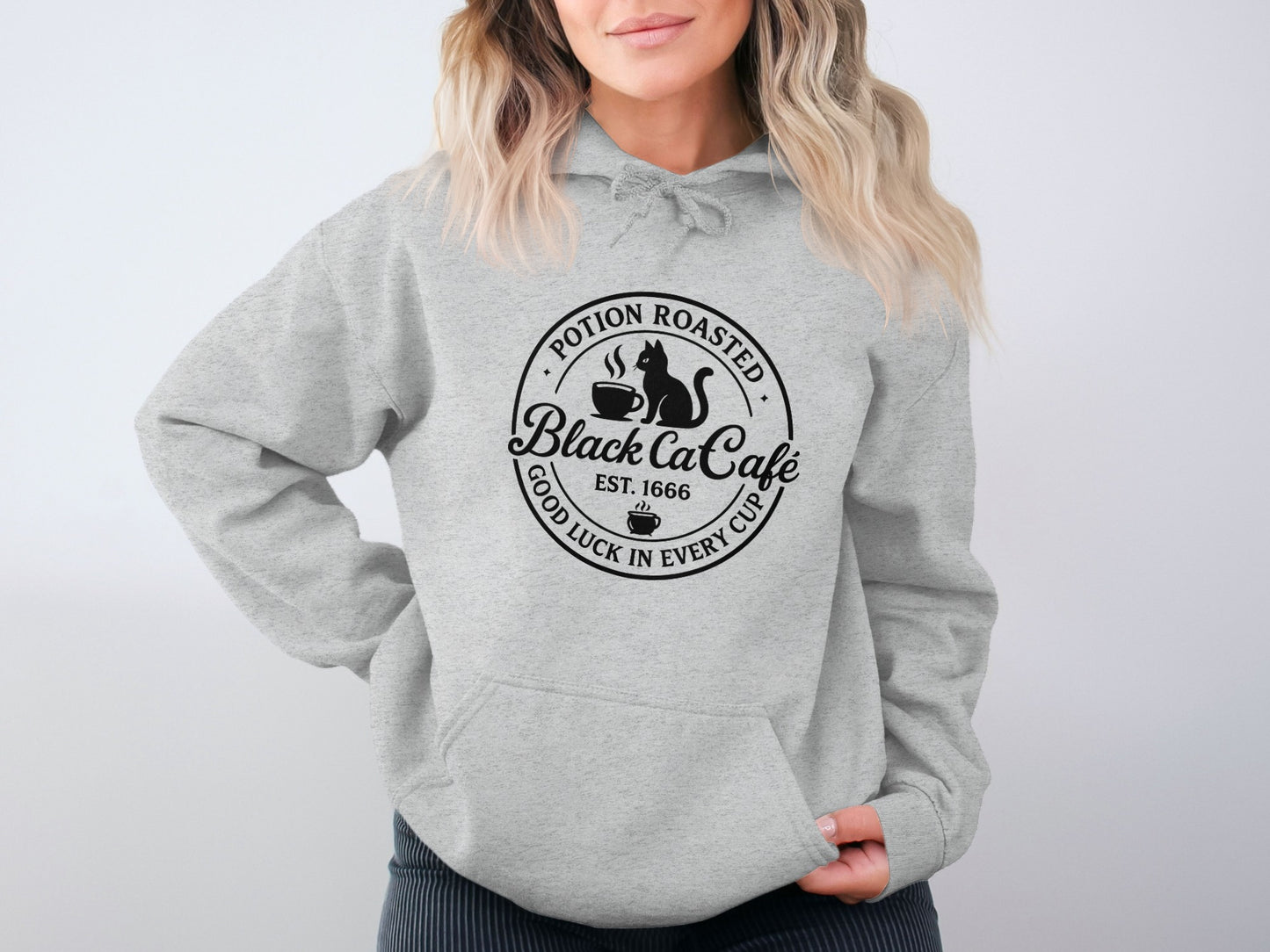 Potion Roasted Black Cat Café Hoodie product